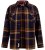 D555 Aldershot Long Sleeve Heavy Shacket Overshirt Tan/Navy Check - Camisas - Camisas 2XL-10XL