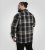 D555 Falkirk Long Sleeve Heavy Shacket Overshirt Black/Grey TALL SIZES - Camisas - Camisas 2XL-10XL