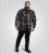 D555 Falkirk Long Sleeve Heavy Shacket Overshirt Black/Grey TALL SIZES - Camisas - Camisas 2XL-10XL