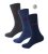 D555 Harold 2 Multi Color Pack of 3 Extra Wide Comfort Fit Socks - Ropa interior - Ropa interior 2XL-8XL