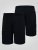 D555 Thomas Pantalones Cortos Stretch con Cintura Elástica Negros - Pantalones cortos - Pantalones cortos W40-W60