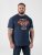 D555 Hockney Camiseta con Estampado de Motocicleta Azul Marino - Camisetas - Camisetas - 2XL-14XL