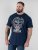 D555 Linton Camiseta con Estampado de Calavera Multicolor Azul Marino - Camisetas - Camisetas - 2XL-14XL