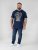 D555 Linton Camiseta con Estampado de Calavera Multicolor Azul Marino - Camisetas - Camisetas - 2XL-14XL