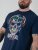 D555 Linton Camiseta con Estampado de Calavera Multicolor Azul Marino - Camisetas - Camisetas - 2XL-14XL