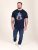 D555 Slater Camiseta estampada Azul marino - Camisetas - Camisetas - 2XL-14XL