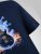 D555 Slater Camiseta estampada Azul marino - Camisetas - Camisetas - 2XL-14XL