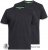D555 Fenton 2-pack Black/Black T-shirt - Camisetas - Camisetas - 2XL-14XL