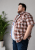 Kam Jeans 6368 Checked Short Sleeve Shirt Red - Camisas - Camisas 2XL-10XL