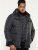 D555 Lonsdale Parka Style Jacket With Embroidery Patch On Sleeve Black - Chaquetas - Chaquetas Tallas Grandes 2XL-8XL
