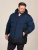 D555 Hank Ripstop Contrast Panelled Padded Hooded Jacket Azul marino - Chaquetas - Chaquetas Tallas Grandes 2XL-8XL
