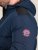 D555 Hank Ripstop Contrast Panelled Padded Hooded Jacket Azul marino - Chaquetas - Chaquetas Tallas Grandes 2XL-8XL
