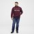 North Latitude Half Zip Sudadera Burdeos - Sudaderas - Sudaderas 2XL-12XL
