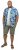 D555 ENRIQUE Short Sleeve Hawaiian Leaf Shirt & T-shirt Combo - Camisas - Camisas 2XL-10XL