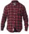 D555 Lawton LS Flannel Shirt Red - Camisas - Camisas 2XL-10XL
