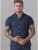 D555 Norman Short Sleeve Oxford Shirt Navy - Camisas - Camisas 2XL-10XL