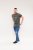 D555 Hereford Brooklyn Motorbike Printed Ringer T-Shirt Khaki - Camisetas - Camisetas - 2XL-14XL