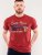 D555 Brisbane Santa Monica Route 66 Printed T-Shirt Red - Camisetas - Camisetas - 2XL-14XL