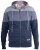 D555 Columbus Cut And Sew Panelled Zip Through Hoody Blue - Sudaderas - Sudaderas 2XL-12XL