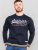 D555 Marlow Printed Crew Neck Sweatshirt Navy - Sudaderas - Sudaderas 2XL-12XL