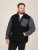 D555 Daly Quarter Zip Fleece Sweatshirt Negro/Gris - Sudaderas - Sudaderas 2XL-12XL