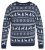 North Latitude 63144 Fjell Reindeer Knit Azul marino - Sudaderas - Sudaderas 2XL-12XL