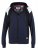 D555 Silverton Contrast Panneled Hoodie Navy - Sudaderas - Sudaderas 2XL-12XL