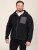 D555 Damien Micro Fleece Zip Through Hoody Negro/Gris - Sudaderas - Sudaderas 2XL-12XL