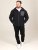 D555 Damien Micro Fleece Zip Through Hoody Negro/Gris - Sudaderas - Sudaderas 2XL-12XL