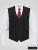 D555 Ted Chaleco de traje Negro - Trajes - Trajes 2XL-8XL