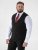 D555 Ted Chaleco de traje Negro - Trajes - Trajes 2XL-8XL