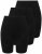 Ulla Popken 716595 Bóxer pack de 3 Negro - Bragas - 