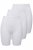 Ulla Popken 716595 Bóxer con protección de muslos pack de 3 Blanco - Bragas - 