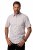 JP1880 Modern Fit Check Print Short Sleeve Shirt Grey - Camisas - Camisas 2XL-10XL