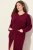 Ulla Popken 749967 Albornoz de rizo con cremallera Burdeos - Batas & albornoces - 