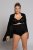 Ulla Popken 781632 Braga moldeadora de talle alto Negro - Ropa moldeadora - 