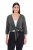 Ulla Popken 794514 Bolero de punto con lazada Antracita - Boleros - 