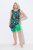Ulla Popken 799278 Pantalón corto antirrozaduras 80 den Verde - Culotes antirozaduras - 