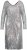Ulla Popken 804863 Vestido de lentejuelas con cuello de pico Plateado - Vestidos de noche - Vestidos de fiesta de gran talla