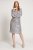 Ulla Popken 804863 Vestido de lentejuelas con cuello de pico Plateado - Vestidos de noche - Vestidos de fiesta de gran talla