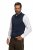 JP1880 Mottled Stretch Knit Stand-up Collar Vest Navy Blue - Chaquetas - Chaquetas Tallas Grandes 2XL-8XL