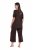 Ulla Popken 806944 Pijama de manga corta Marrón - Pijamas/ropa de estar en casa - 