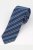 JP1880 809025 Corbata de seda a rayas extralarga Azul medio - Corbatas y pajaritas - 