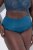 Ulla Popken 809385 Braga moldeadora con encaje Petróleo - Ropa moldeadora - 