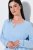 Ulla Popken 810581 Camisón con encaje Azul claro - Camisones - 
