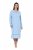 Ulla Popken 810581 Camisón con encaje Azul claro - Camisones - 