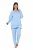 Ulla Popken 810592 Pijama con encaje Azul claro - Pijamas/ropa de estar en casa - 