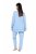 Ulla Popken 810592 Pijama con encaje Azul claro - Pijamas/ropa de estar en casa - 