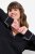 Ulla Popken 812447 Camisón con cuello camisero Negro - Camisones - 