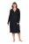 Ulla Popken 812447 Camisón con cuello camisero Negro - Camisones - 
